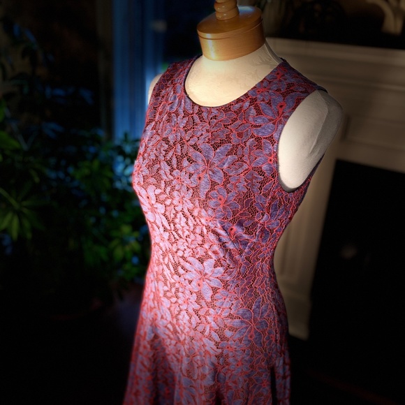 NWT - TOMMY HILFIGER Lace Fit and Flare Dress - Picture 11 of 14